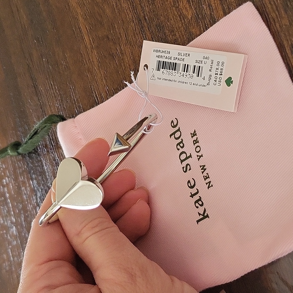 Kate Spade Heart & Arrow Bangle Bracelet - Picture 2 of 7